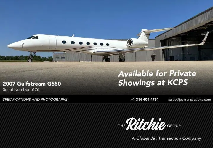 2007 Gulfstream G550 for sale